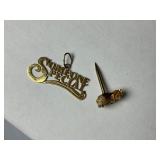 14KT GOLD NUGGET & CHARM!!