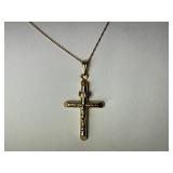 14KT GOLD NECKLACE & CROSS!!