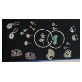 ESTATE STERLING SILVER JEWELRY LOT!!