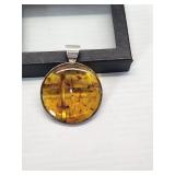 JAY KING DESERT ROSE TRADING AMBER PENDANT!!