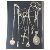 ESTATE STERLING NECKLACES! 6X BID