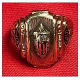 1953 10KT GOLD HIGH SCHOOL RING!!