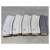 LOADED AR/15 30 ROUD MAGAZINES!! 5 X BID.