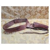 EXCEPTIONAL VIKING TOOLED HOLSTER & BELT!!