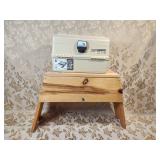 VINTAGE FISHING TACKLE BOXES ETC.