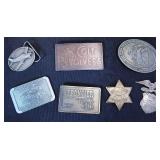 VINTAGE BUCKLES & BADGES!!