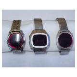 VINTAGE LED WATCHES! 3X BID