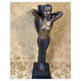 ART DECO SEMI NUDE BRONZE!!