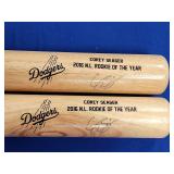 COREY SEAGER AUTOGRAPHED BATS!! 2X BID.