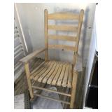 Wooden rocking chair