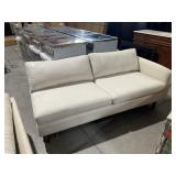Incomplete beige sectional