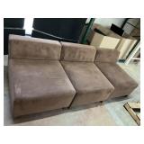 Brown love seat couch (set of 3)