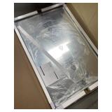 LARGE FRAMED MIRROR IN BOX, MIRROR CHECKED AND
