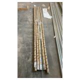 1 LOT, Assorted Round Thread Rods 3/8-16x10FT