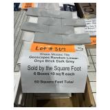 (X 60) 60 Sq. Ft. Onyx Dark Grey Mosaic Tile