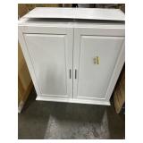 Stackable white cabinet