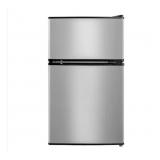 $150 4.5 CU FT Mini Fridge, Top Freezer, Stainless