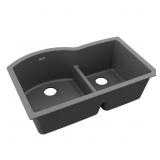 $296 Elkay 33" Undermount Double Bowl Sink