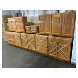 $8900 10 Pc. Regal Oak Kitchen Cabinet Set