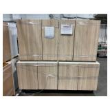 $8000 6 Pc. Nobilia Virginia Oak Utility Cabinet S
