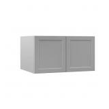 $264 Melvern 33x18x24 in. Wall Cabinet, Heron Gray