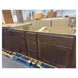 $600 72" Dark Espresso Double Sink Vanity Base