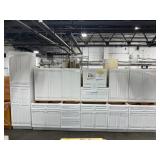 $13750 12 Pc. Newport White Kitchen Cabinet Set