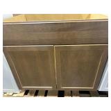 Natural walnut cabinet