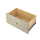 12 in. H x 24 in. W Gray Wood Drawer