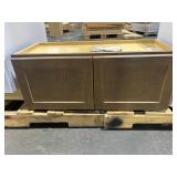 Saddle oak wall cabinet