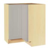 $329 Shaker Lazy Susan Corner Base Cabinet, Gray