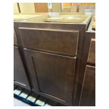$120 18" Espresso Shaker Base Cabinet (1 Door)