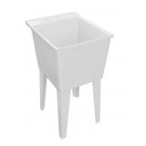 $111 White Rugged Floor Mounted Laundry Sink