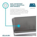 $514 Elkay Drop-In 19x18 Single Bowl Kitchen Sink