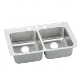 Lustertone 29 in. Double Bowl Kitchen Sink