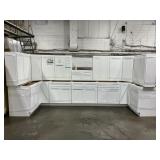 $16900 16 Pc. Arcadia White Kitchen Cabinet Set