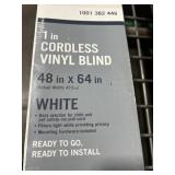 1 lot: 2 white cordless vinyl blind