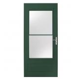 $398 36x80 Forest Green 3/4 Light Storm Door