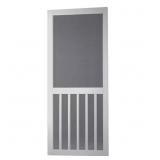 $168 32 in. x 80 in. Vinyl White 5-Bar Screen Door