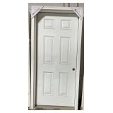 35.5 X 79.5 SIX PANEL FIBER GLASS EXTERIOR DOOR