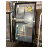 37 x 71 Pella Double Hung Metal Clad Window,Black
