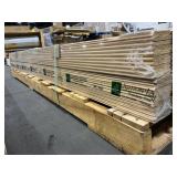 160 LF 3 1/4-IN x 8-FT Pine Wainscoting