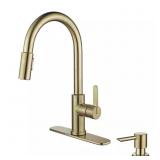$139 Paulina Single Handle Pull Down Faucet - Gold