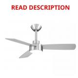 Dorsey 36 in. Nickel Ceiling Fan w/ Remote