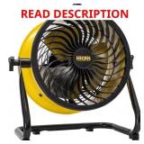 10 in. Turbo Fan 360  Pivot 3-Speed Yellow