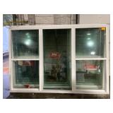 107 1/2 x 71 1/2 Vinyl Triple Window, White