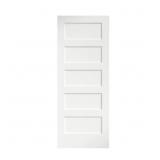 $177 24x80x1-3/8 in. Shaker White Primed 5-Panel D