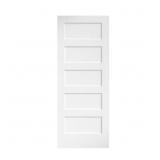 $187 30x80x1-3/8 in. Shaker White Primed 5-Panel D