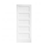 $187 30x80x1-3/8 in. Shaker White Primed 5-Panel D