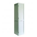 $109 36x80 in. Louver/Louver White PVC Bi-Fold Doo
